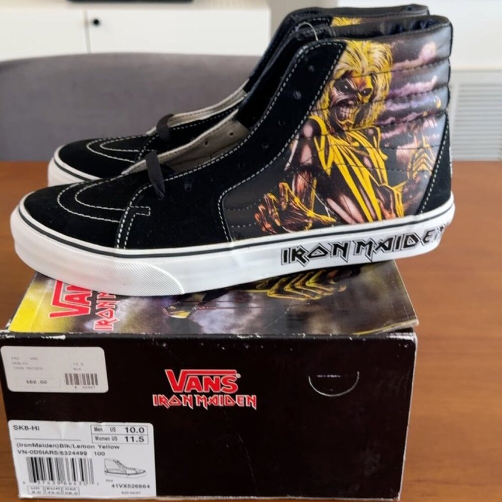 Vans Sk8-Hi Iron Maiden Men's size 10